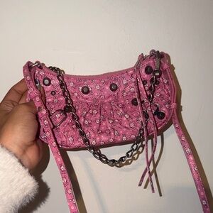 Balenciaga Bunny Pink Mini Bag with Chain Strap